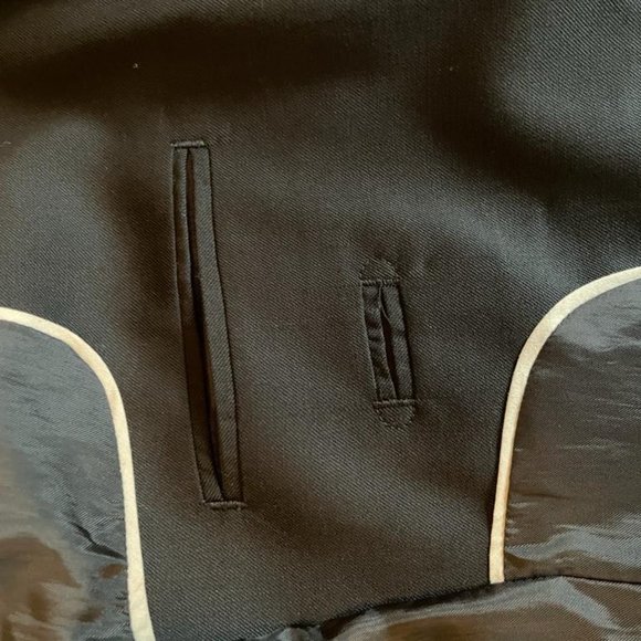 Black Blazer with Grey Trim by the Gap - Picture 6 of 7